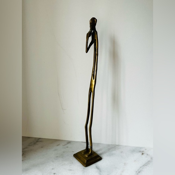 MCM elongated bronze figurine